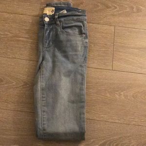 Light Wash Blue Garage Skinny Jeans